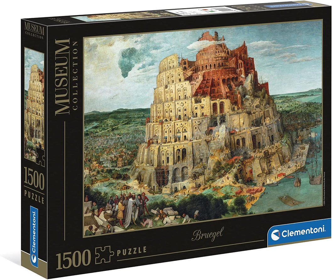 The Tower of Babel - Bruegel - Museum Collection - 1500 Piece Jigsaw Puzzle - Clementoni