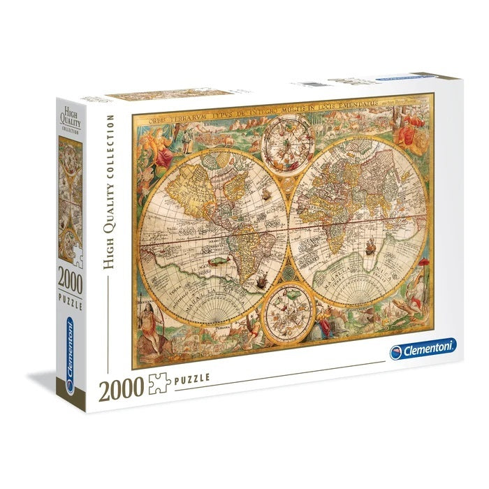 Ancient Map - 2000pc Jigsaw Puzzle - HQ - Clementoni