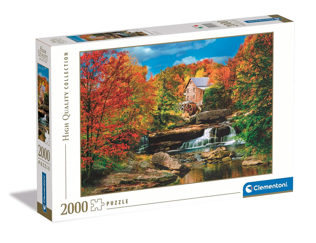 Glade Creek Grist Mill - 2000pc Jigsaw Puzzle - HQ - Clementoni