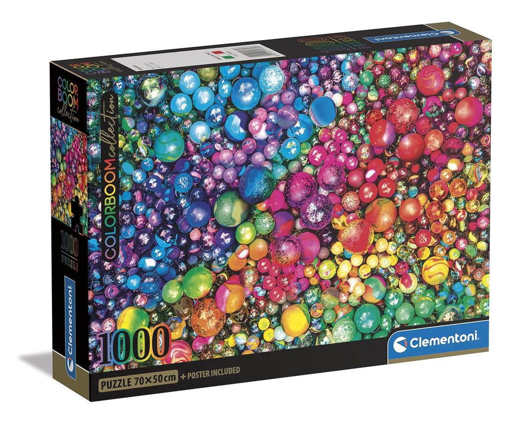 Marbles - 1000pc Jigsaw Puzzle - Colorboom Collection - Clementoni