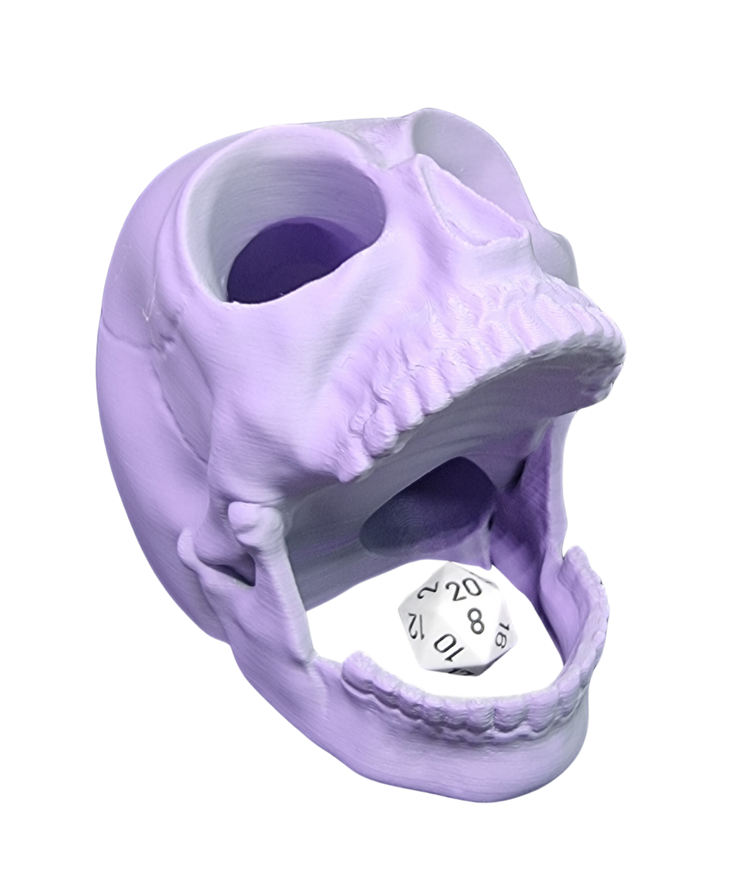 Basic Skull Dice Tower - Lavender/Grey - CP