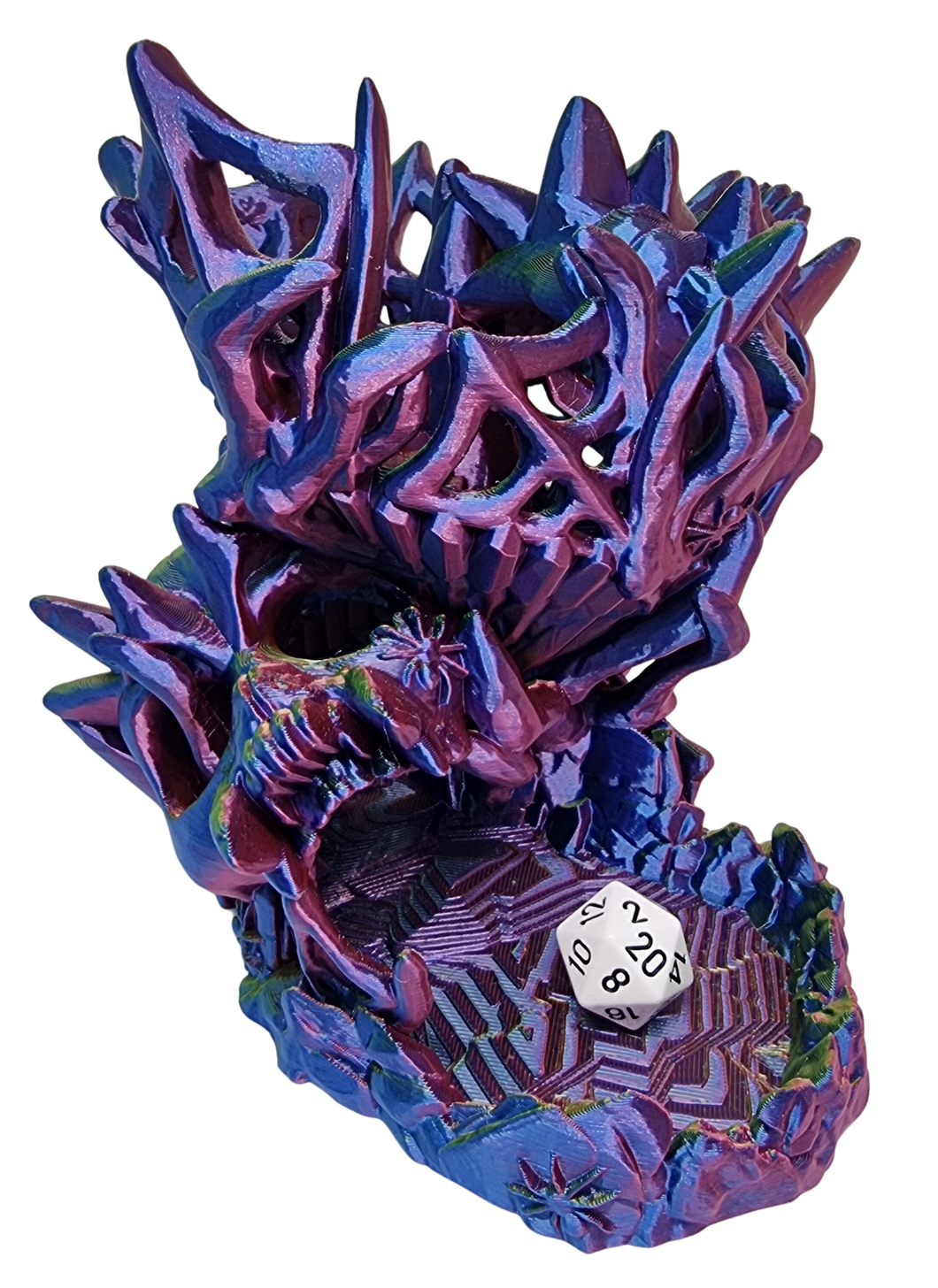 Creepy Dice Tower - Pearlescent Oil Slick - CP