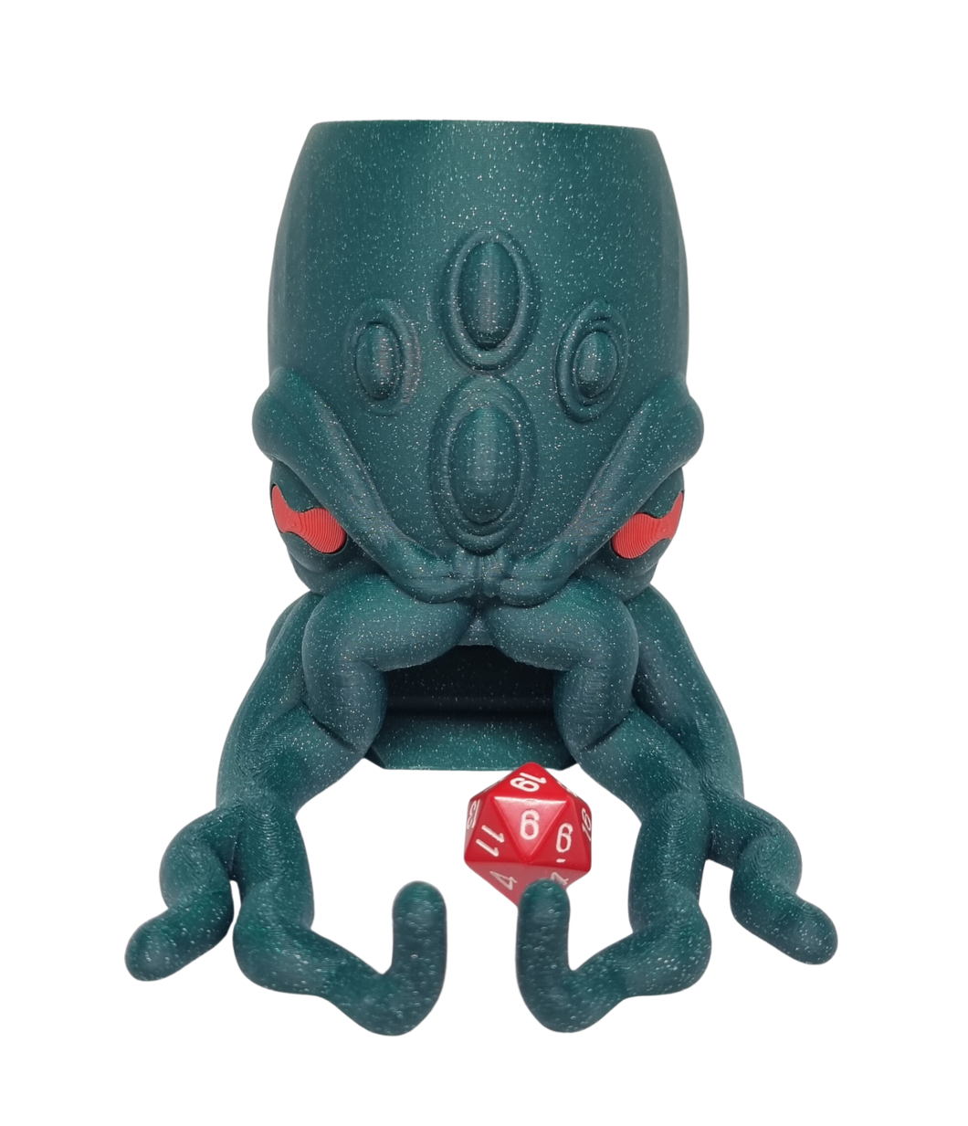 Cthulhu Dice Tower - Shimmer Deep Sea Green - CP
