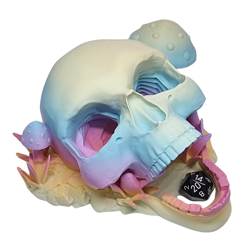 Decomposed Skull Dice Tower - Pastel Multi - CP