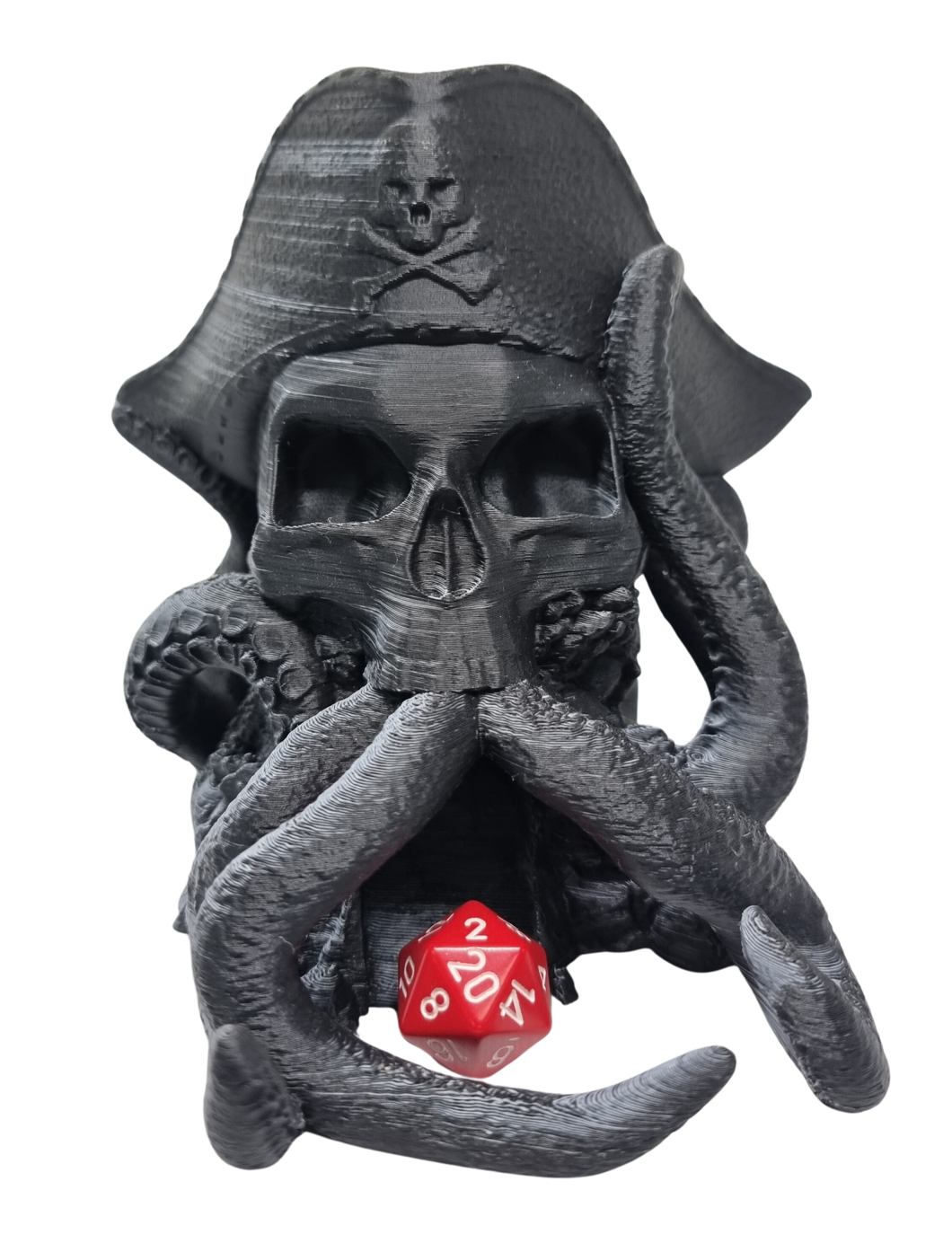 Pirate Cthulhu Dice Tower - Black/White - CP