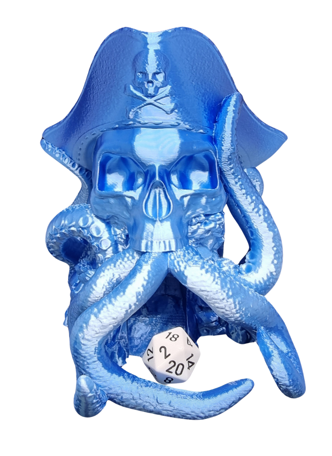 Pirate Cthulhu Dice Tower - Metallic Sky Blue - CP