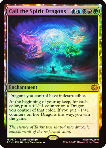 Call the Spirit Dragons (Foil) #0174 M M [TDM]