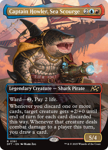 Captain Howler, Sea Scourge (Borderless) #0361 M R [DFT]