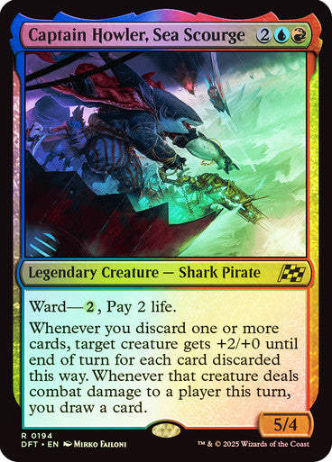 Captain Howler, Sea Scourge (Foil) #0194 M R [DFT]