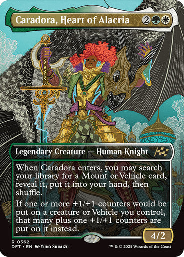 Caradora, Heart of Alacria (Borderless) #0362 M R [DFT]