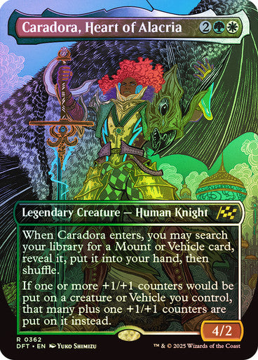 Caradora, Heart of Alacria (Bordless Foil) #0362 M R [DFT]