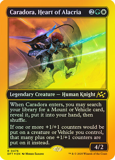 Caradora, Heart of Alacria (First-Place Foil) #0476 M R [DFT]