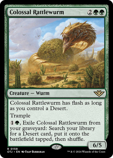 Colossal Rattlewurm #0159 G R [OTJ]