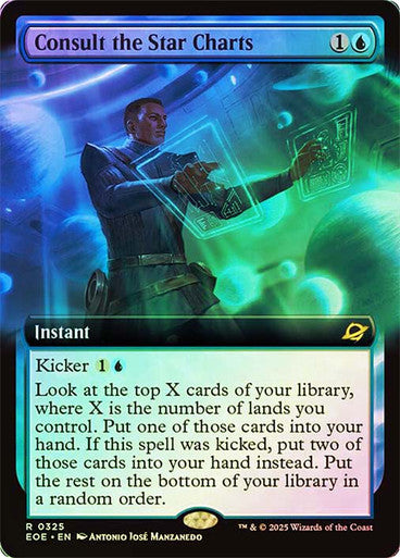 Consult the Star Charts (Extended Art Foil) #0325 Bu R [EOE]
