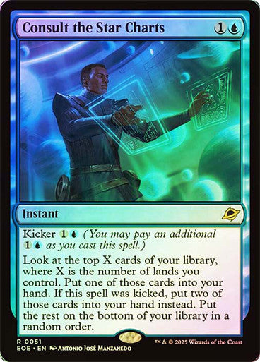 Consult the Star Charts (Foil) #0051 Bu R [EOE]