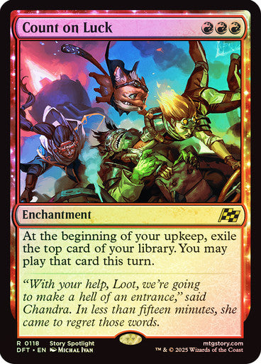 Count on Luck (Foil) #0118 R R [DFT]