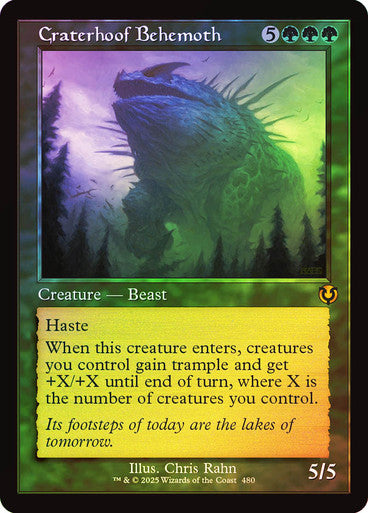 Craterhoof Behemoth (Retro Frame Foil) #0480 G M [INR]