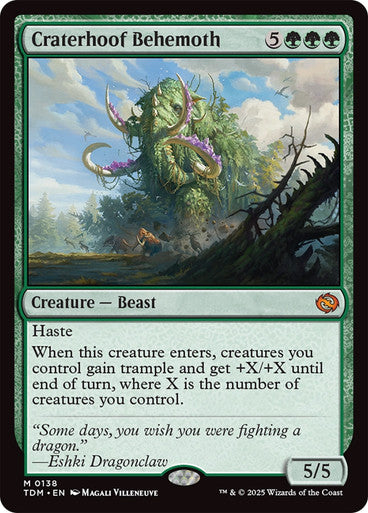 Craterhoof Behemoth #0138 G M [TDM]