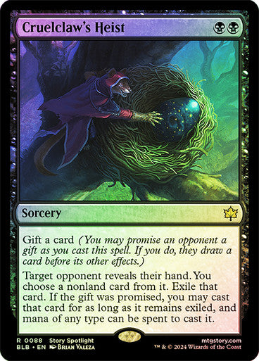 Cruelclaw's Heist (Foil) #0088 Bk R [BLB]