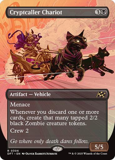 Cryptcaller Chariot (Borderless) #0306 Bk R [DFT]