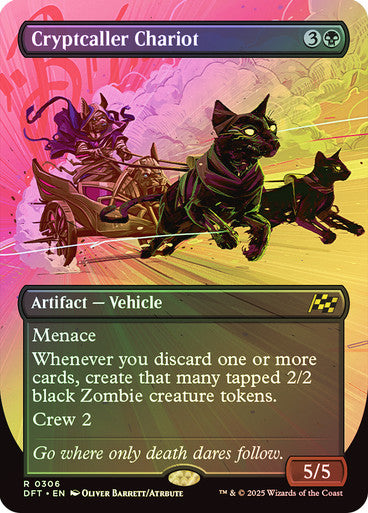 Cryptcaller Chariot (Bordless Foil) #0306 Bk R [DFT]