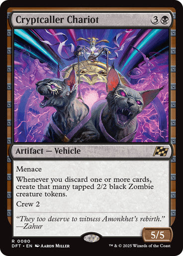 Cryptcaller Chariot #0080 Bk R [DFT]