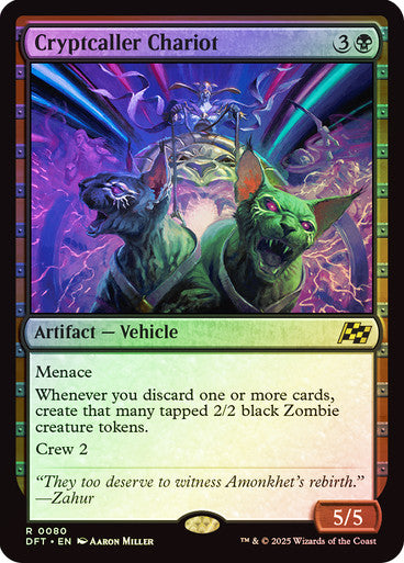 Cryptcaller Chariot (Foil) #0080 Bk R [DFT]