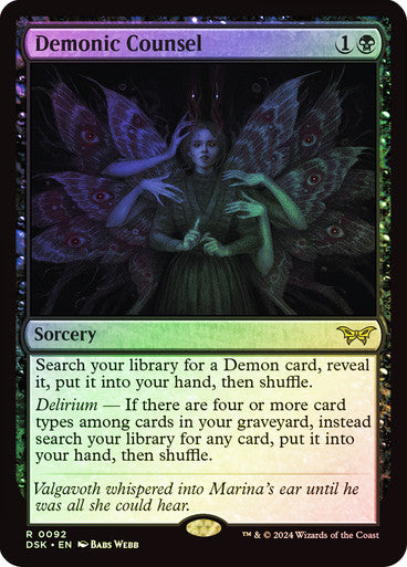 Demonic Counsel (Foil) #0092 Bk R [DSK]