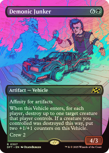Demonic Junker (Bordless Foil) #0307 Bk R [DFT]