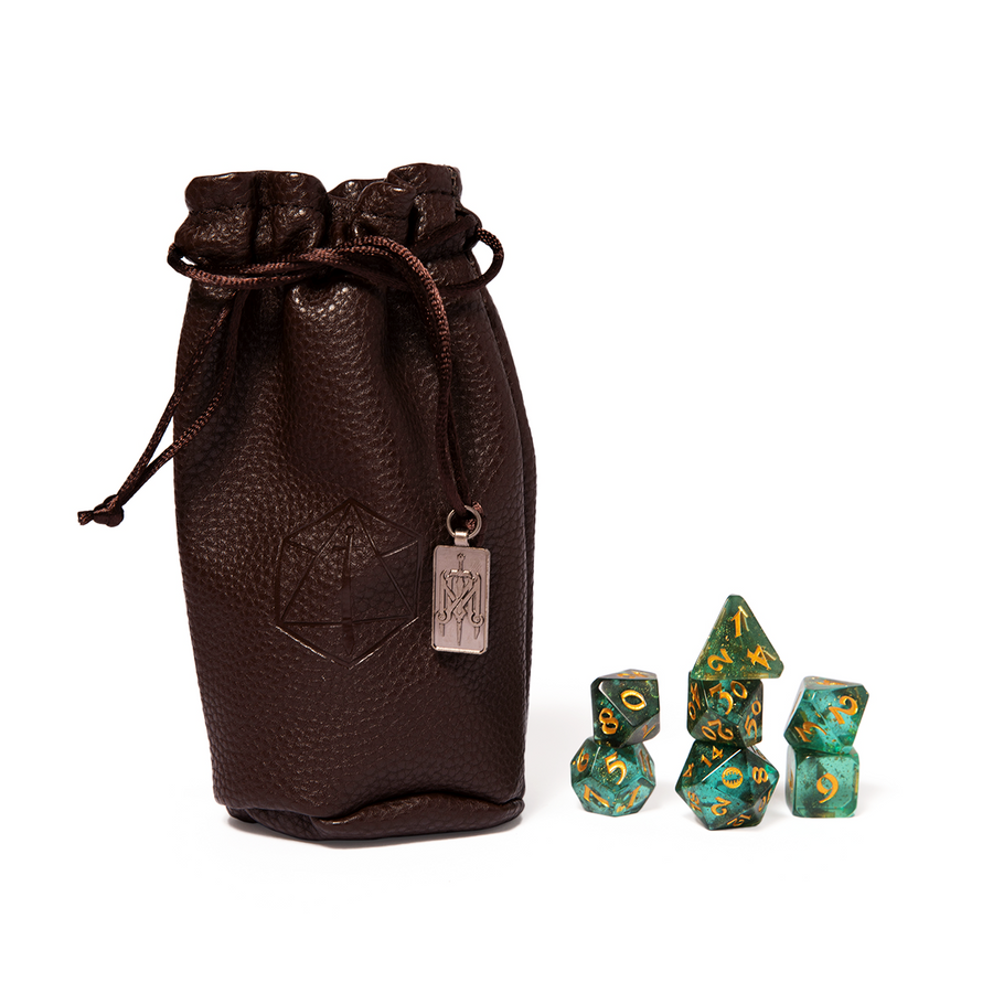 Fjord Stone - Mighty Nein - Bag & Polyhedral Dice Set (7) - Critical Role