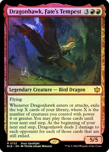 Dragonhawk, Fate's Tempest (Foil) #0132 R M [BLB]