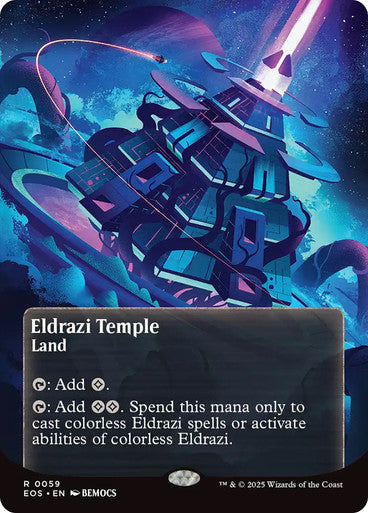 Eldrazi Temple (Borderless Poster) #0059 L R [EOE] [EOS]