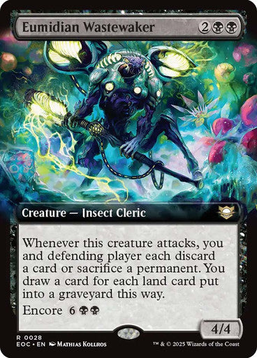 Eumidian Wastewaker (Extended Art) #0028 Bk R [EOE] [EOC]