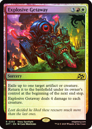 Explosive Getaway (Foil) #0202 M R [DFT]