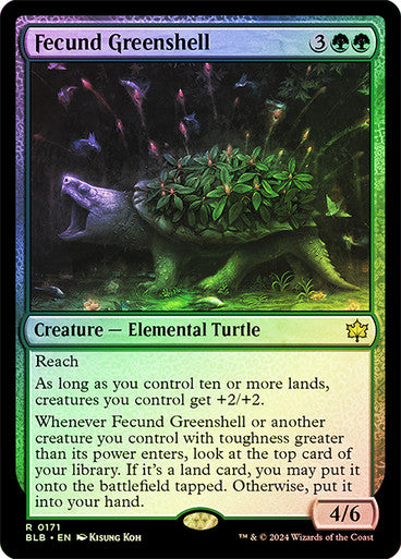 Fecund Greenshell (Foil) #0171 G R [BLB]