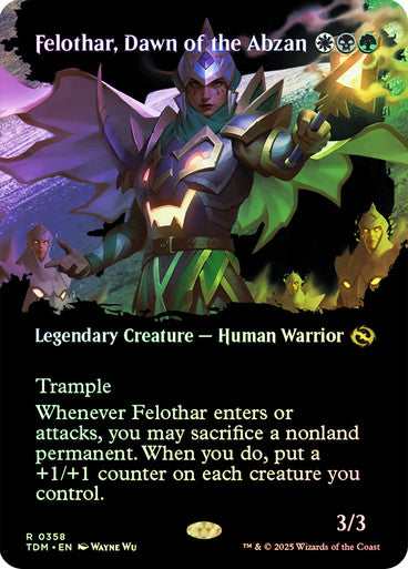 Felothar, Dawn of the Abzan (Bordless Foil) #0358 M R [TDM]