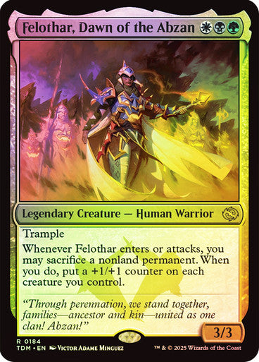 Felothar, Dawn of the Abzan (Foil) #0184 M R [TDM]