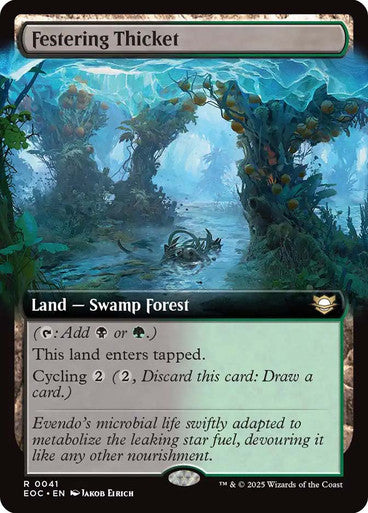 Festering Thicket (Extended Art) #0041 L R [EOE] [EOC]