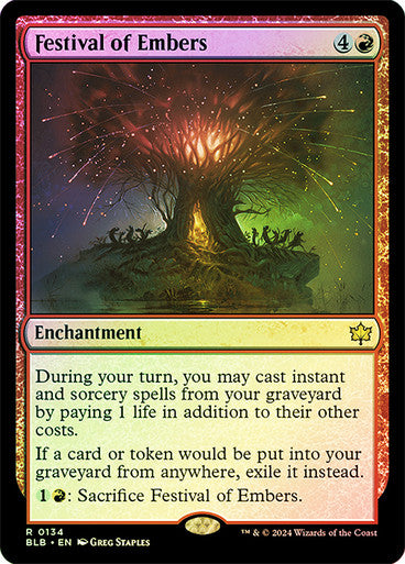 Festival of Embers (Foil) #0134 R R [BLB]