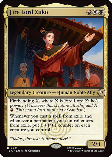 Fire Lord Zuko #0221 M R [TLA]