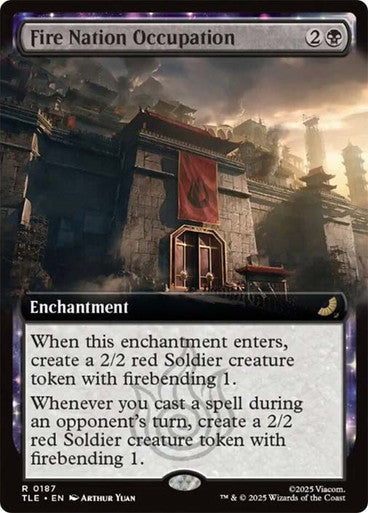 Fire Nation Occupation (Extended Art) #0187 Bk R [TLA] [TLE]