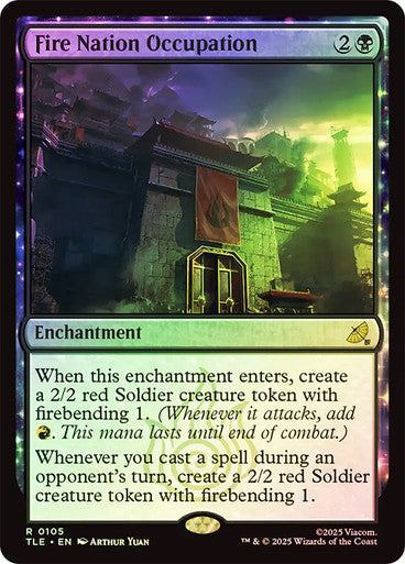 Fire Nation Occupation (Foil) #0105 Bk R [TLA] [TLE]