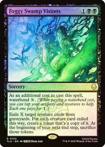 Foggy Swamp Visions (Foil) #0102 Bk R [TLA]