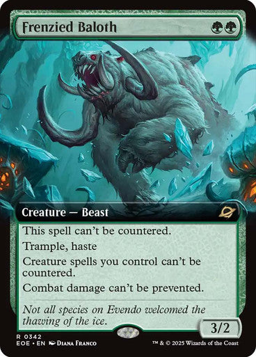 Frenzied Baloth (Extended Art) #0342 G R [EOE]
