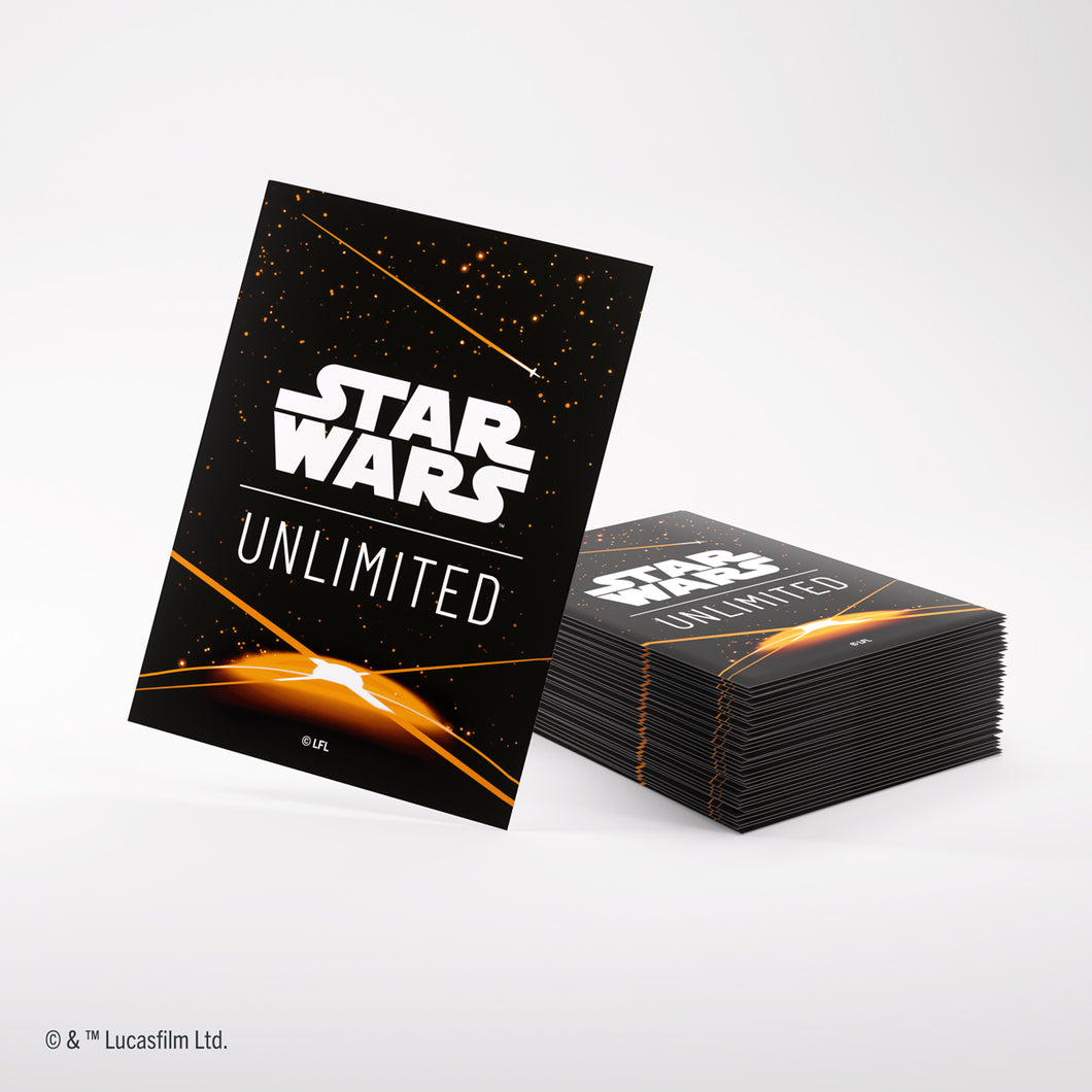 Card Back Orange (64mm x 90mm) - Art (Code: Gray) - Star Wars Unlimited Matte Sleeves - Pack 60 - Gamegenic (Copy)