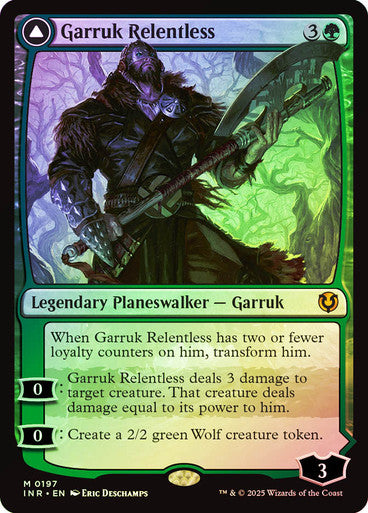 Garruk Relentless // Garruk, the Veil-Cursed (Foil) #0197 G M [INR]