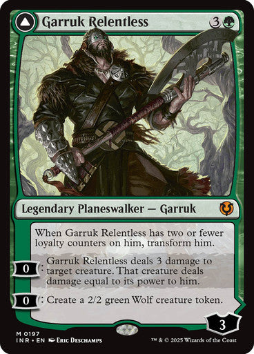 Garruk Relentless // Garruk, the Veil-Cursed #0197 G M [INR]