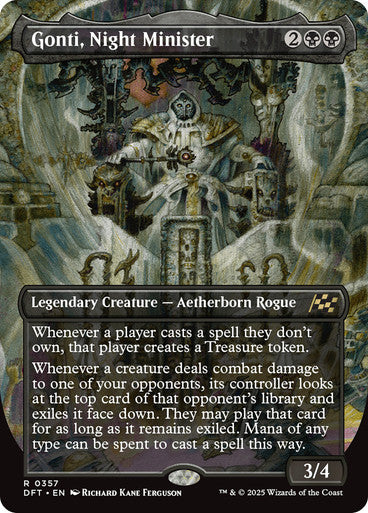 Gonti, Night Minister (Bordless Foil) #0357 Bk R [DFT]
