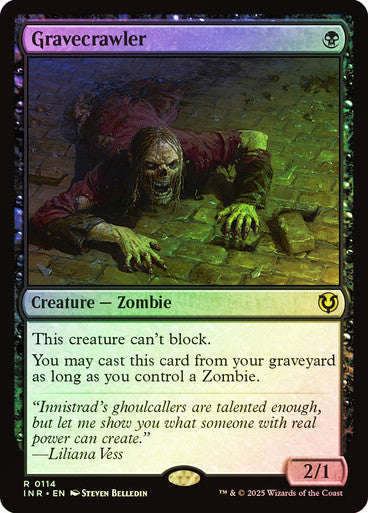 Gravecrawler (Foil) #0114 Bk R [INR]