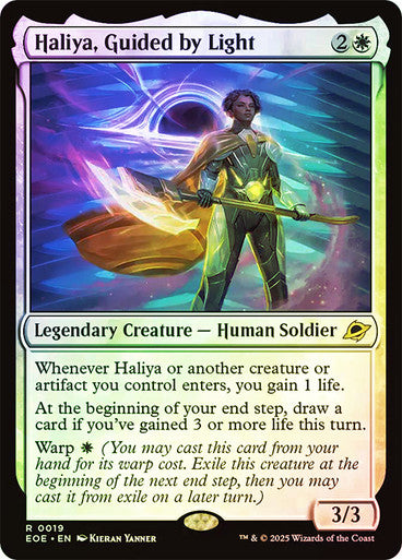 Haliya, Guided by Light (Foil) #0019 W R [EOE]